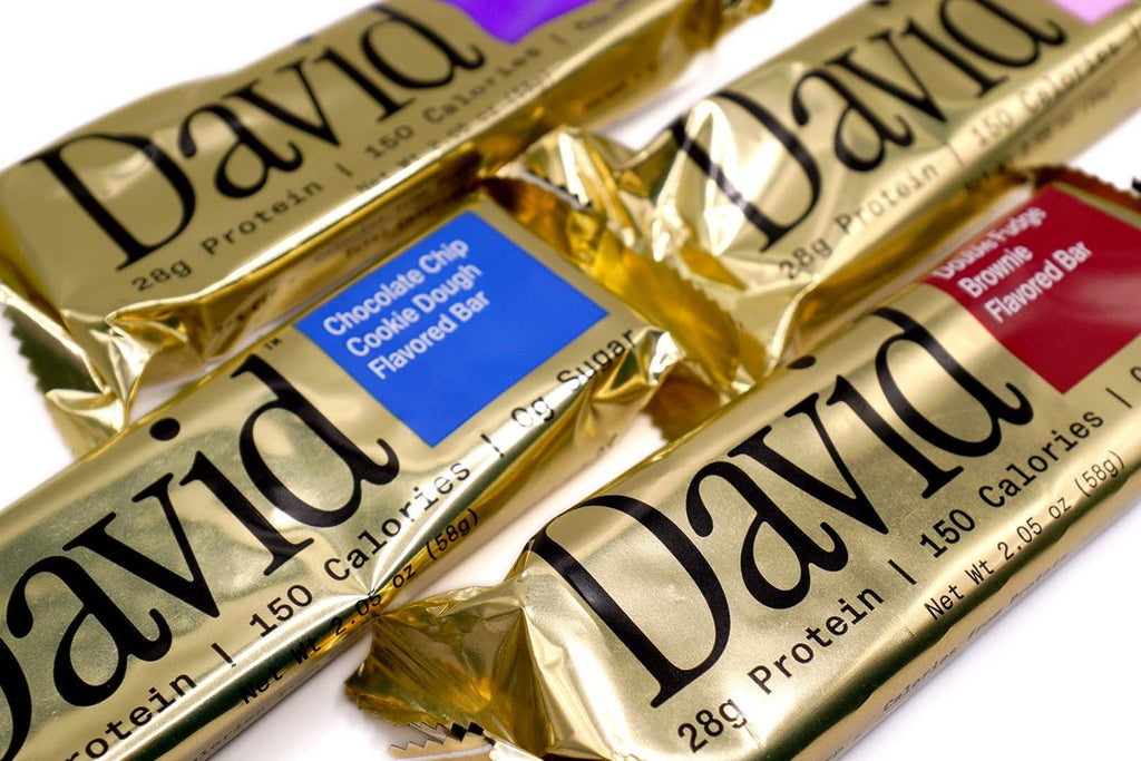 David Chocolate Chip Cookie Dough Protein Bars | 28g Protein | 12 Pack