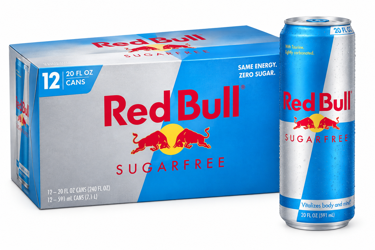 Red Bull Sugarfree Energy Drink 20 fl oz 12 Pack