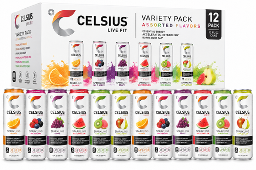 CELSIUS Assorted Flavors Variety Pack 12 Pack Energy Drinks